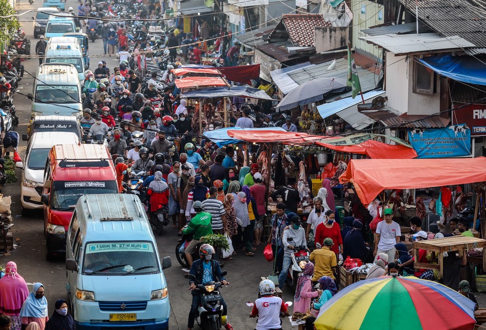 Pasar Tradisional Menjelang Hari Raya Idul Fitri 1441 H