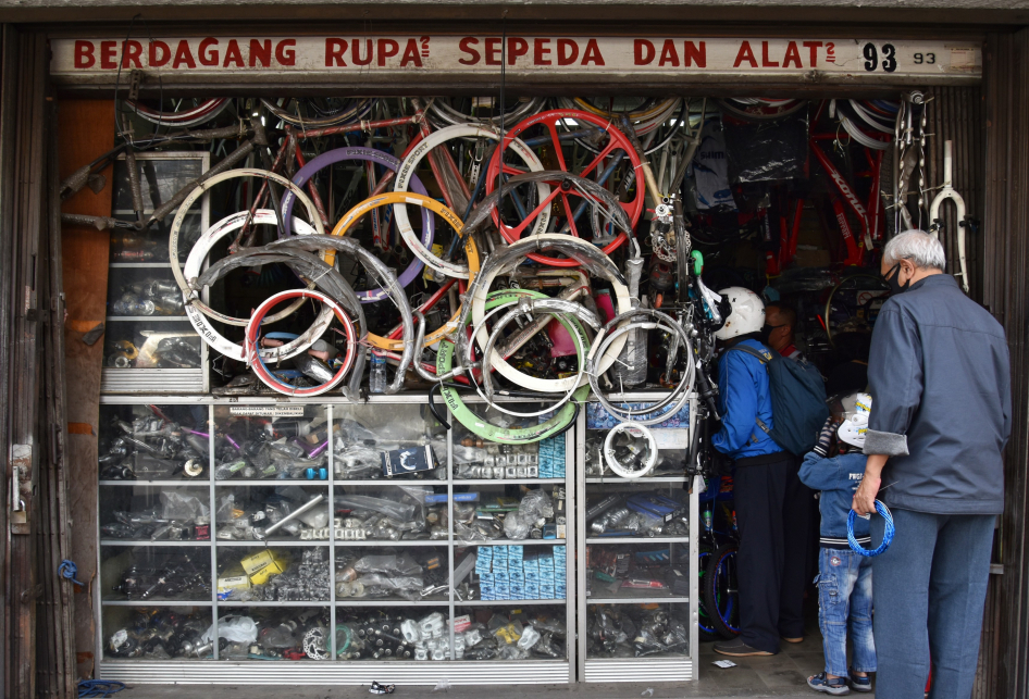 Permintaan Melejit Penjual  Sepeda  di  Bandung  Untung 