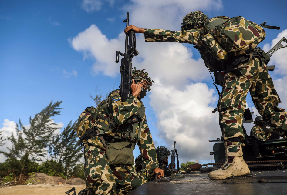 Latihan Tempur Darat TNI AL