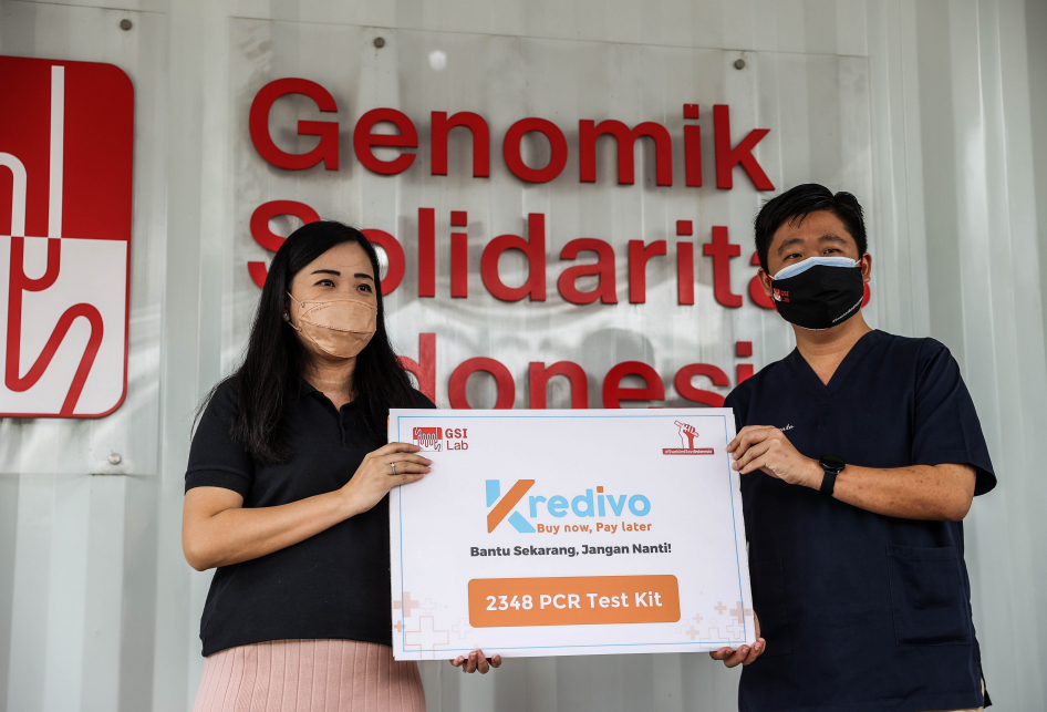 Kredivo Donasikan Tes Kit PCR kepada GSI Lab