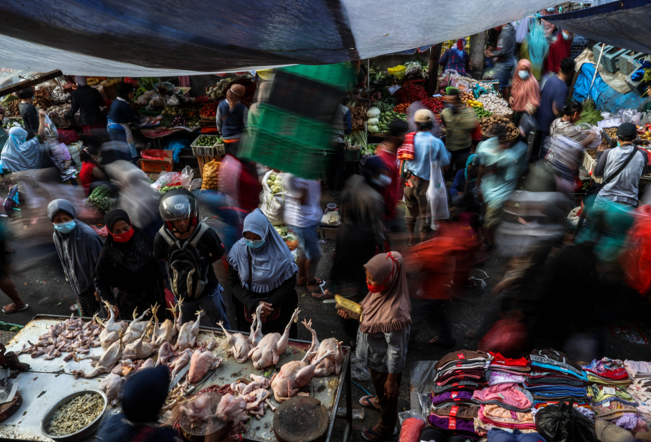 Pasar Tradisional Kebayoran Lama Menjelang Lebaran