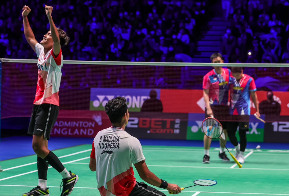 Ganda Putra Indonesia Bagas Maulana dan Muhammad Shohibul Fikri Juara All England 