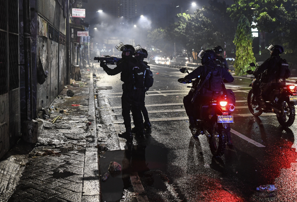 Kericuhan Unjuk Rasa di Jakarta
