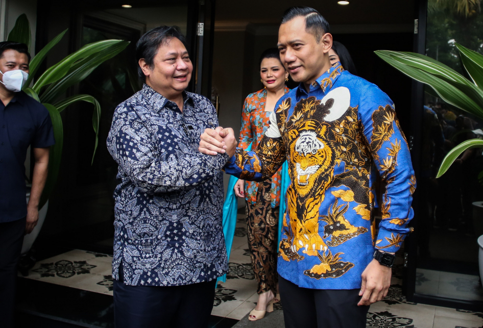 Agus Harimurti Yudhoyono Bertemu Airlangga Hartarto