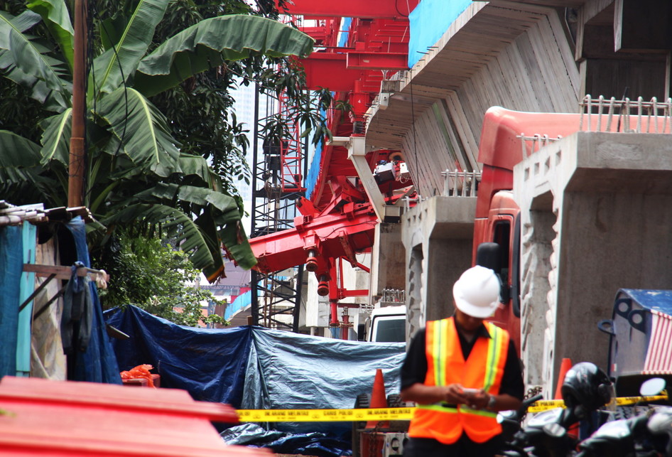 Kondisi Pasca Ambruknya Crane DDT 