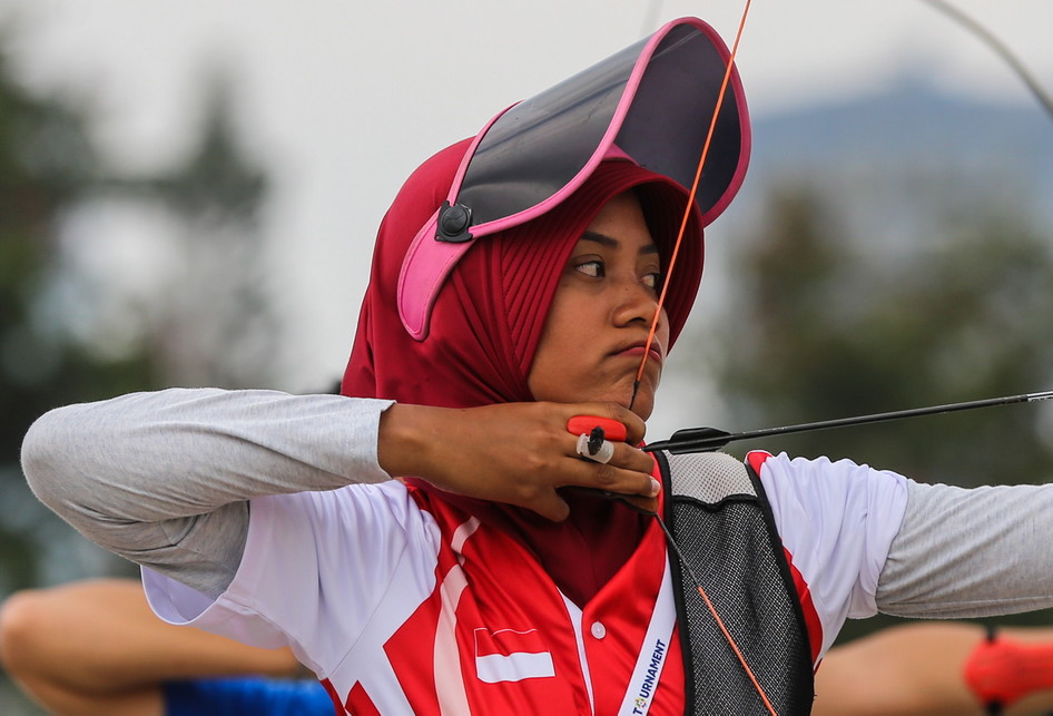 Atlet Panahan Riau Ega Agata dan Diananda Choirunisa Asian Games