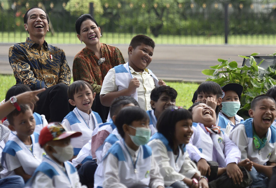 Jokowi Terima Silaturahim Yayasan Kanker Anak Indonesia