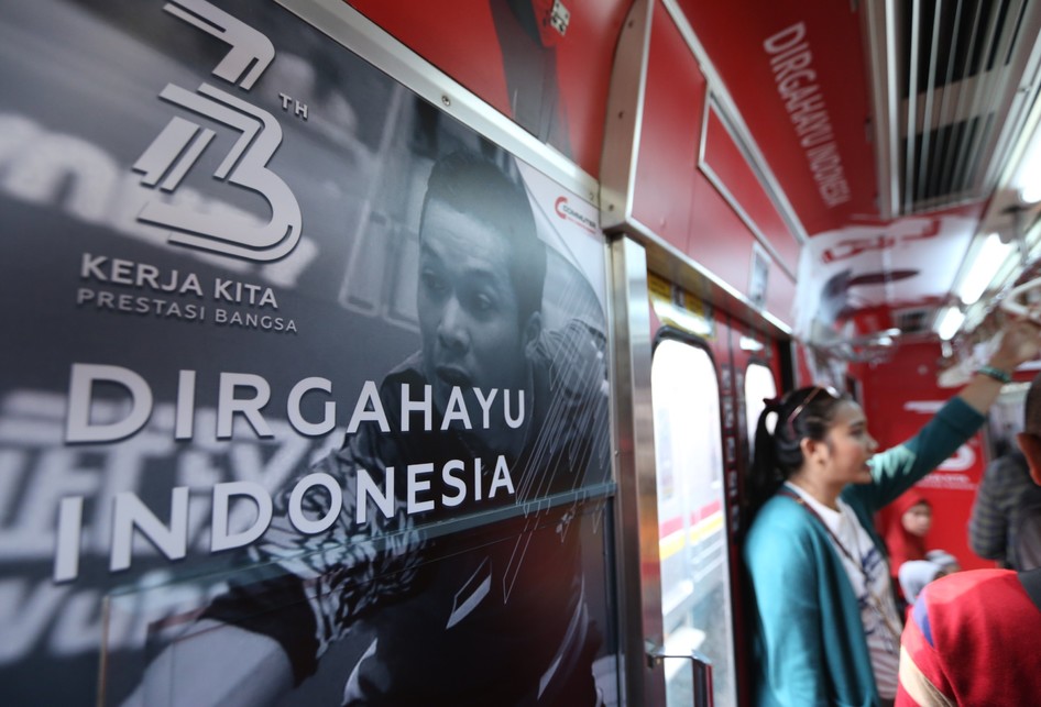 Gerbong Kereta Tematik Hut dan Asian Games 