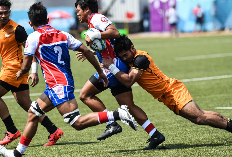 Rugby Putra Babak Penyisihan Indonesia vs Malaysia