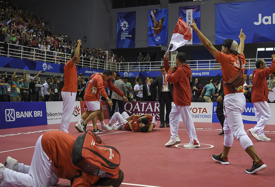 Emas Bersejarah Sepak Takraw Indonesia