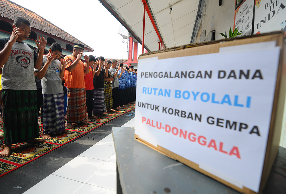 Doa dan Galang Dana untuk Korban Gempa Palu