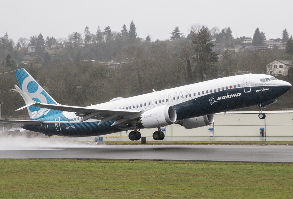 US-BOEING-HOLDS-FIRST-TEST-FLIGHT-FOR-737-MAX-AIRCRAFT